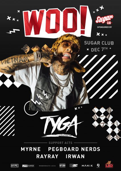Woo - Tyga A4 flyer